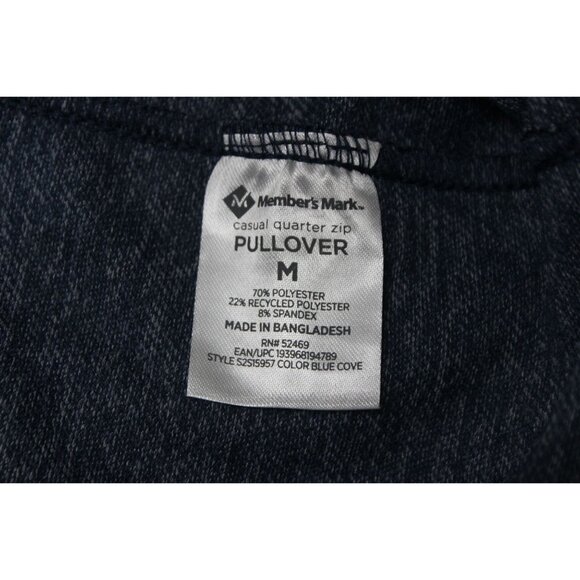 Member's Mark men's 1/4 zip mock neck knit casual pullover sweater - Picture 7 of 9